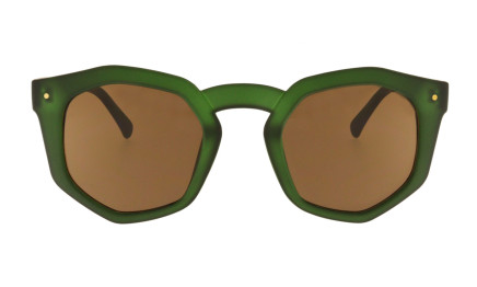 Audrey matt green -  Hexagonal sunglasses | Charly Therapy