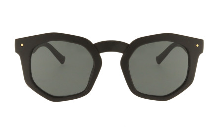 Audrey black -  Hexagonal sunglasses | Charly Therapy