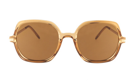 Cher amber - Big Square Sunglasses : Charly Therapy