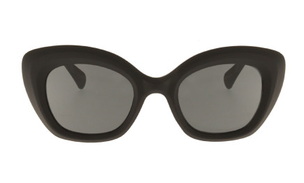 Donna  matt black - Women's Butterfly Sunglasses | Charly Therapy