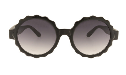 Emma noir - Lunettes de soleil rondes pour femme | Charly Therapy