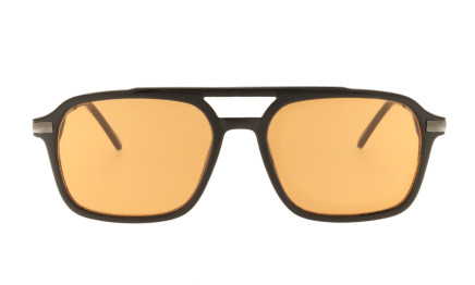 Hector naranja -  Gafas de sol doble puente rectangular  | Charly Therapy