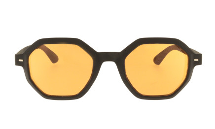 Josephine orange - Unisex Octagonal Sunglasses - Charly Therapy