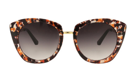 Julieta, Lunette de soleil oversize miel - CHARLY THERAPY