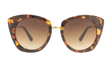 Julieta, Lunette de soleil oversize miel - CHARLY THERAPY