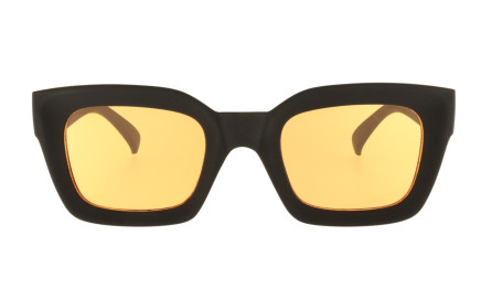 Rosie orange -  Vintage rectangular sunglasses  | Charly Therapy