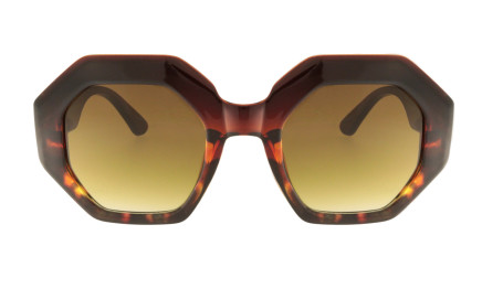 Twiggy  bronze - Lunettes de soleil octogonales | Charly Therapy