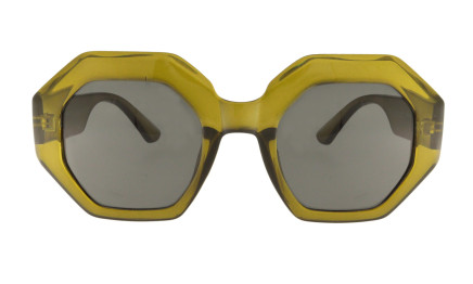 Twiggy  olive - Lunettes de soleil octogonales | Charly Therapy