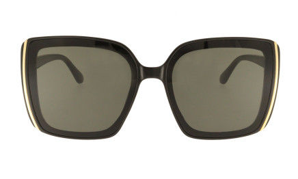 Vivienne black - Women's oversized sunglasses | Charly Therapy