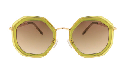 Hanna kiwi - Petites lunettes de soleil octogonales | Charly Therapy